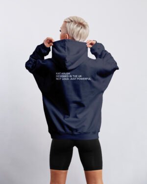 Not loud just powerful Hoodie Back ink grey