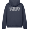 London Coordinates Oversized Hoodie – India Ink Grey