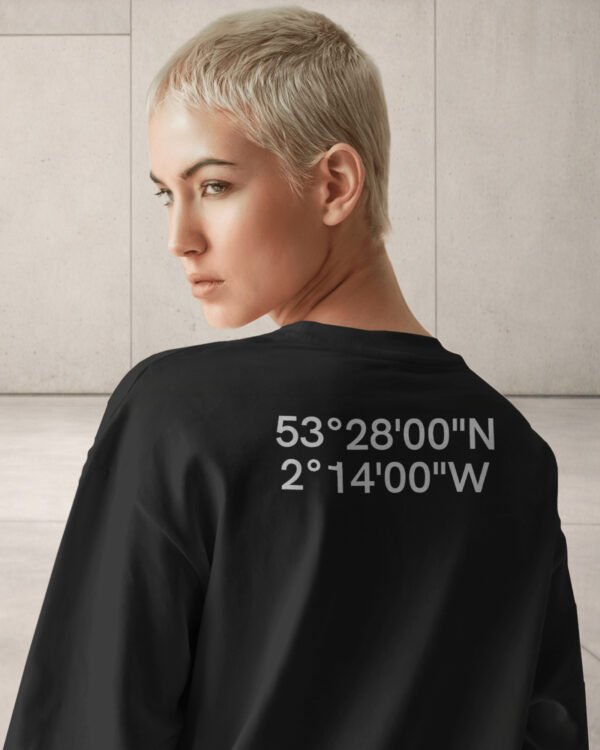 Oversized T-shirt Manchester coordinates back print black streetwear