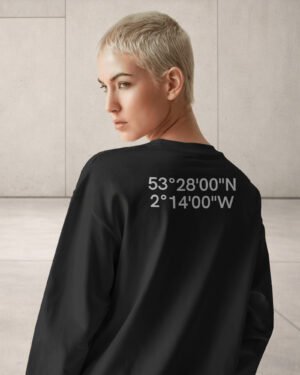 Oversized T-shirt Manchester coordinates back print black streetwear