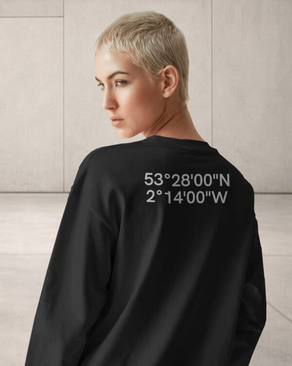 Oversized T-shirt Manchester coordinates back print black streetwear