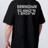 Birmigham coordinates t-shirt oversized streetwear UK back print