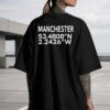 Manchester Coordinates tee shirt unisex