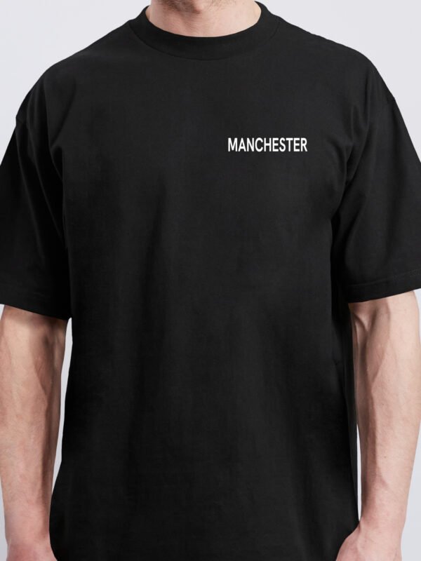Manchester coordinates t-shirt minimal front print UK