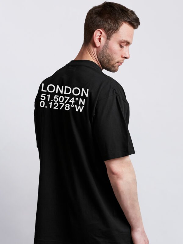 London coordinates oversized t-shirt back print minimal streetwear UK