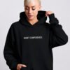 kk-hoodie-Quiet-Confidence-Black-face-on-C-chest-hero Oversized hoodie-Quiet-Confidence streetwear uk