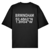 Birmingham Coordinates T-Shirt UK – Oversized Minimal Streetwear
