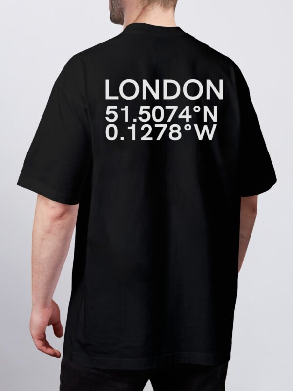 London coordinates t-shirt oversized streetwear UK back print