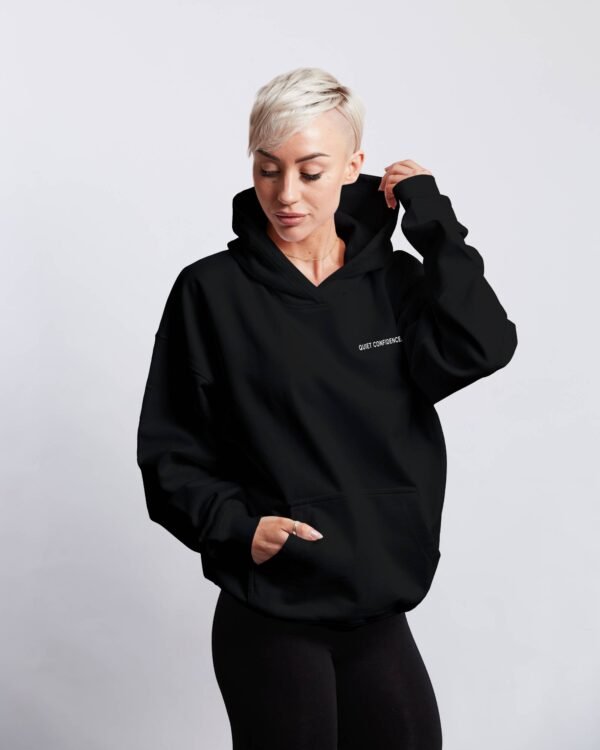 Quiet Confidence Hoodie-Minimal Streetwear