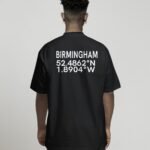 Birmingham coordinates t-shirt oversized streetwear UK back print