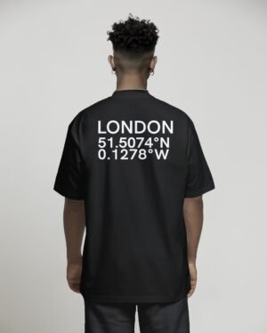 London coordinates t-shirt oversized streetwear UK back print
