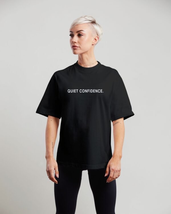 kk-tee-Quiet-Confidence-black-C-Chest Tee premium cotton casual oversized fit streetwear katkrush