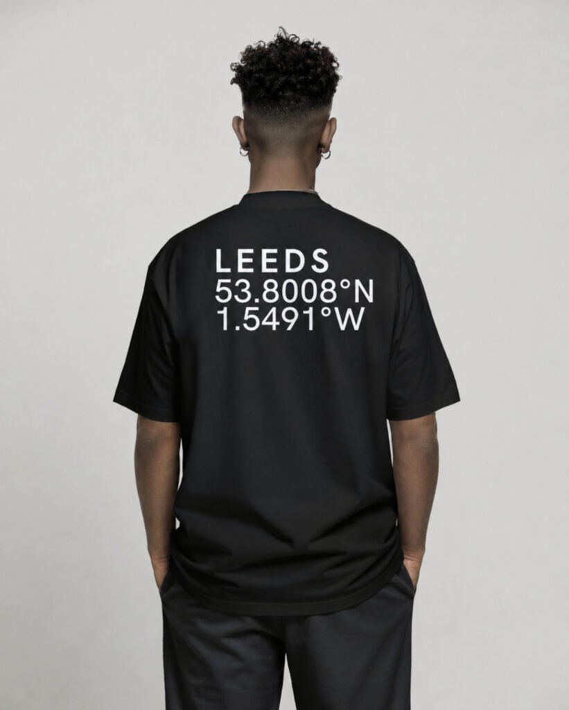 Bristol Coordinates T-Shirt UK – Oversized Minimal Streetwear